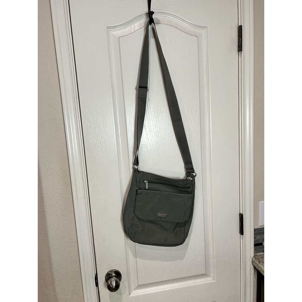 BAGGALLINI Pocket Town Bag Crossbody Shoulder Bag Purse, Pewter Gray